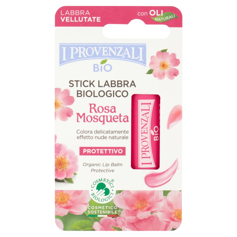 I Provenzali Bio Balsamo Labbra Biologico Rosa Mosqueta Protettivo 5,5 ml